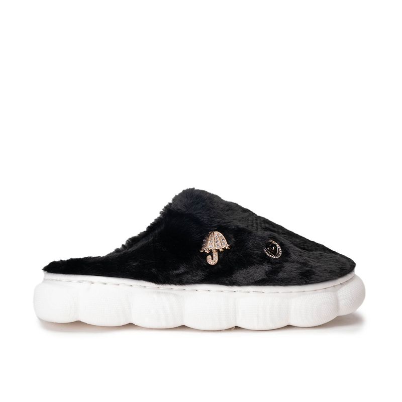 CHINITOWN - Pantufla Mujer Negro Palesa Chinitown