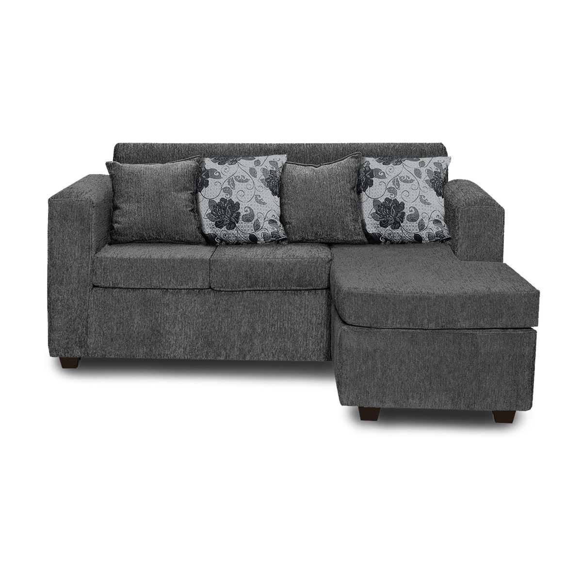 ADONIS LEUDH - Sofá Seccional Intercambiable Ezeiza Chenille Marengo