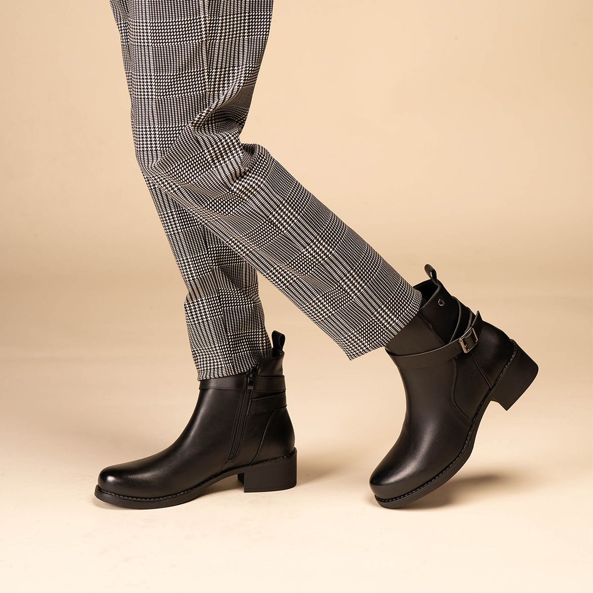 CHINITOWN - Botín Casual Mujer Negro Nosihle Chinitown