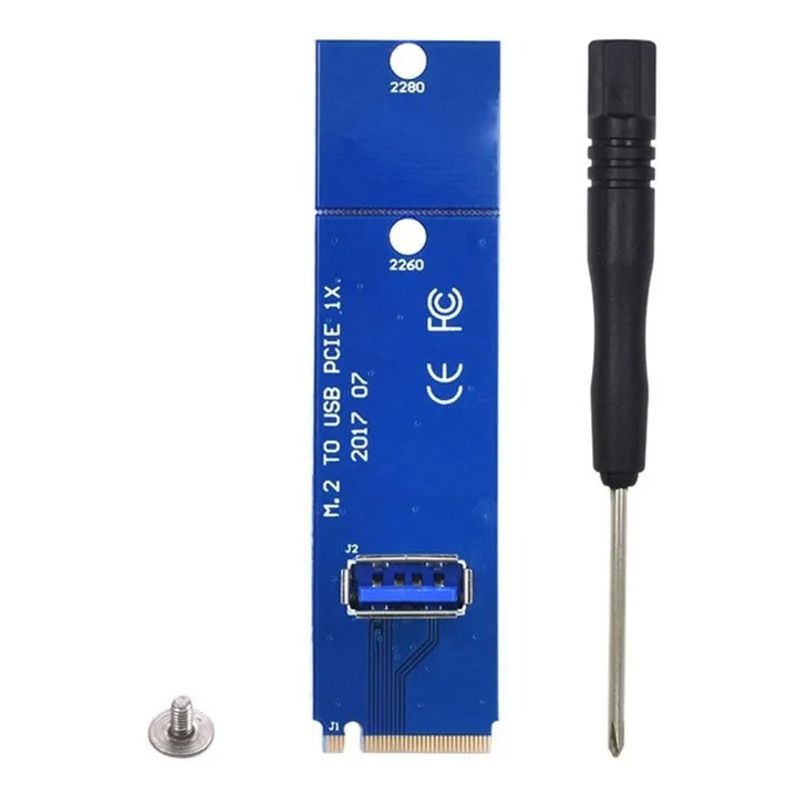 GENERICO - Adaptador Ngff M2 A Pcie Mineria Riser M2 A Usb3 - Cripto