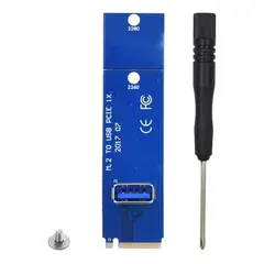 GENERICO - Adaptador Ngff M2 A Pcie Mineria Riser M2 A Usb3 - Cripto