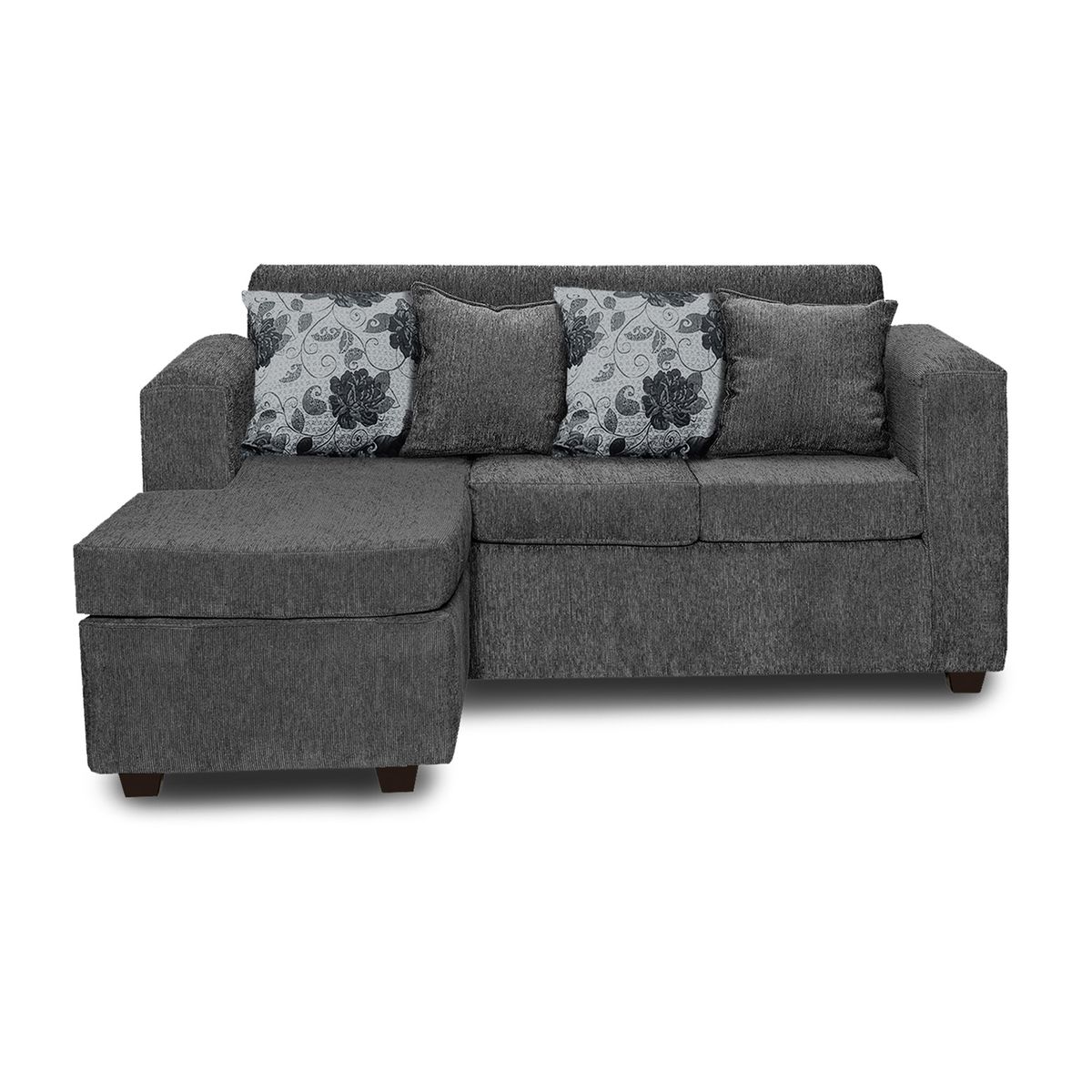 ADONIS LEUDH - Sofá Seccional Intercambiable Ezeiza Chenille Gris