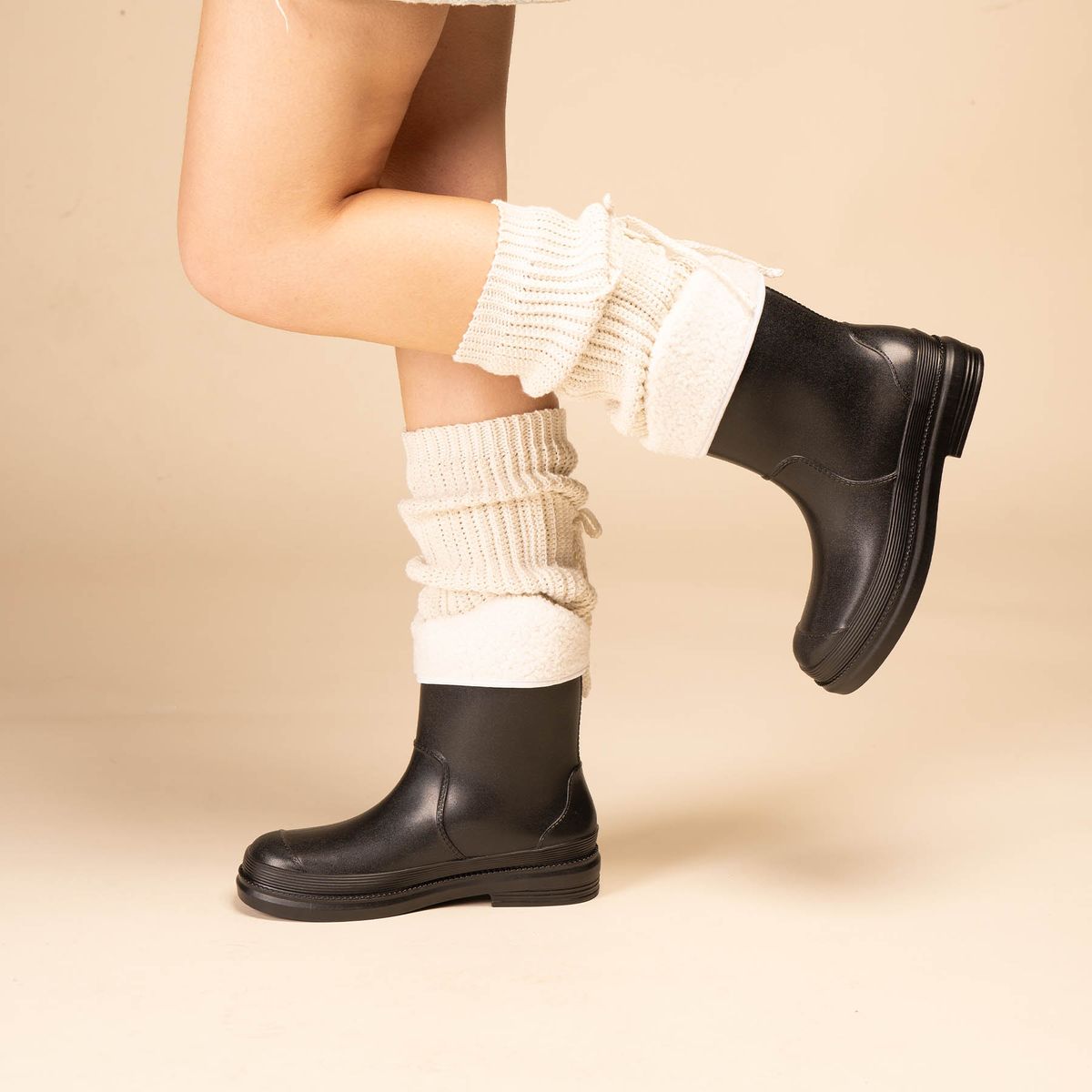 CHINITOWN - Bota de Agua Mujer Negro Nosisa Chinitown