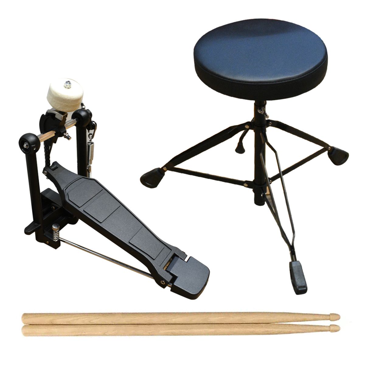 SCORPION - BATERIA ADULTO 5 PCS AZUL PLATILLO + PISO SCORPION