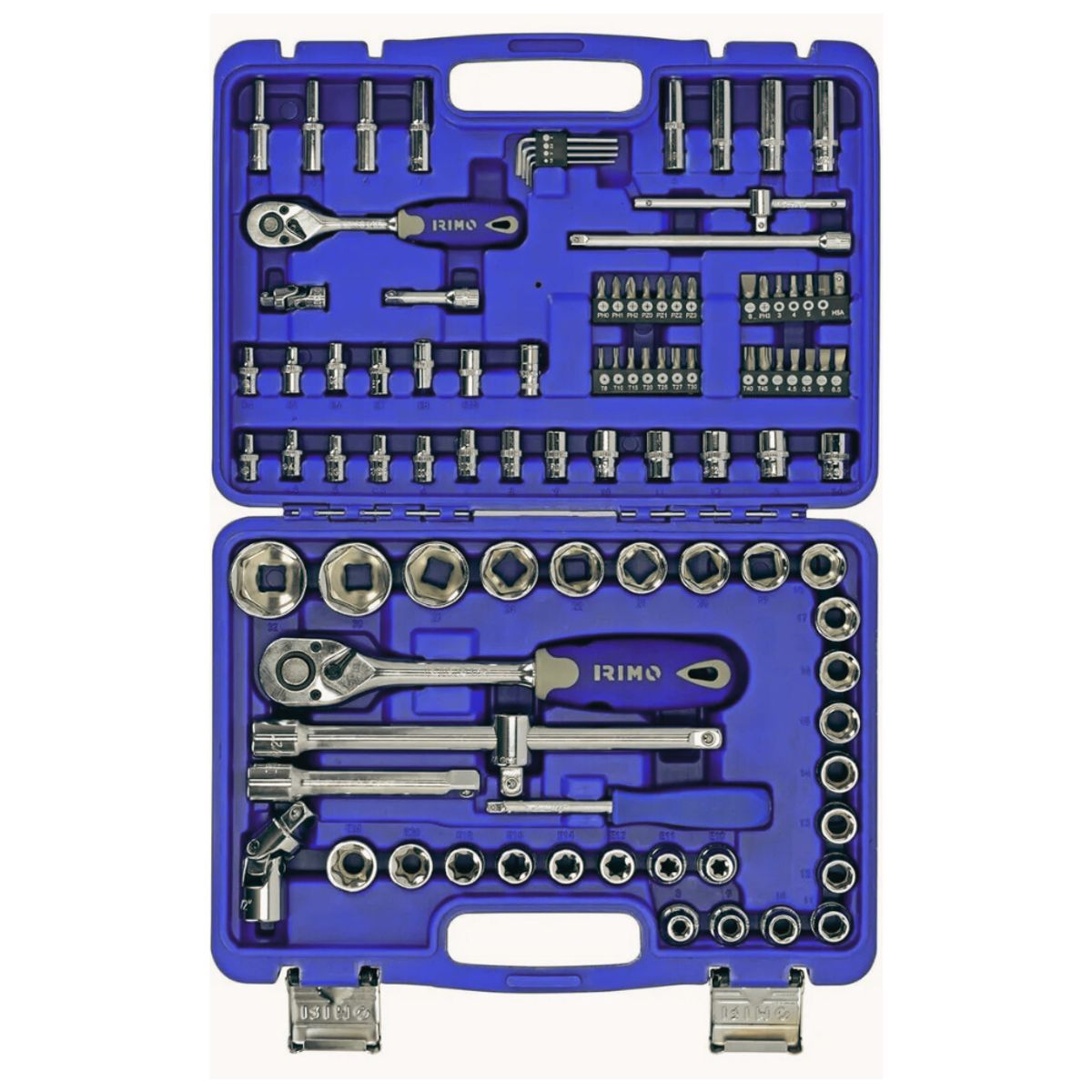 IRIMO - Set De Herramientas Combinadas 1/4''- 1/2'' 98 Pzas - Irimo