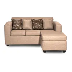 ADONIS LEUDH - Sofá Seccional Intercambiable Ezeiza Tela Lisa Beige