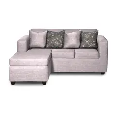 ADONIS LEUDH - Sofá Seccional Intercambiable Ezeiza Tela Lisa Crudo