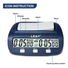 GENERICO - Reloj De Ajedrez Digital Profesional Con Temporizador Azul