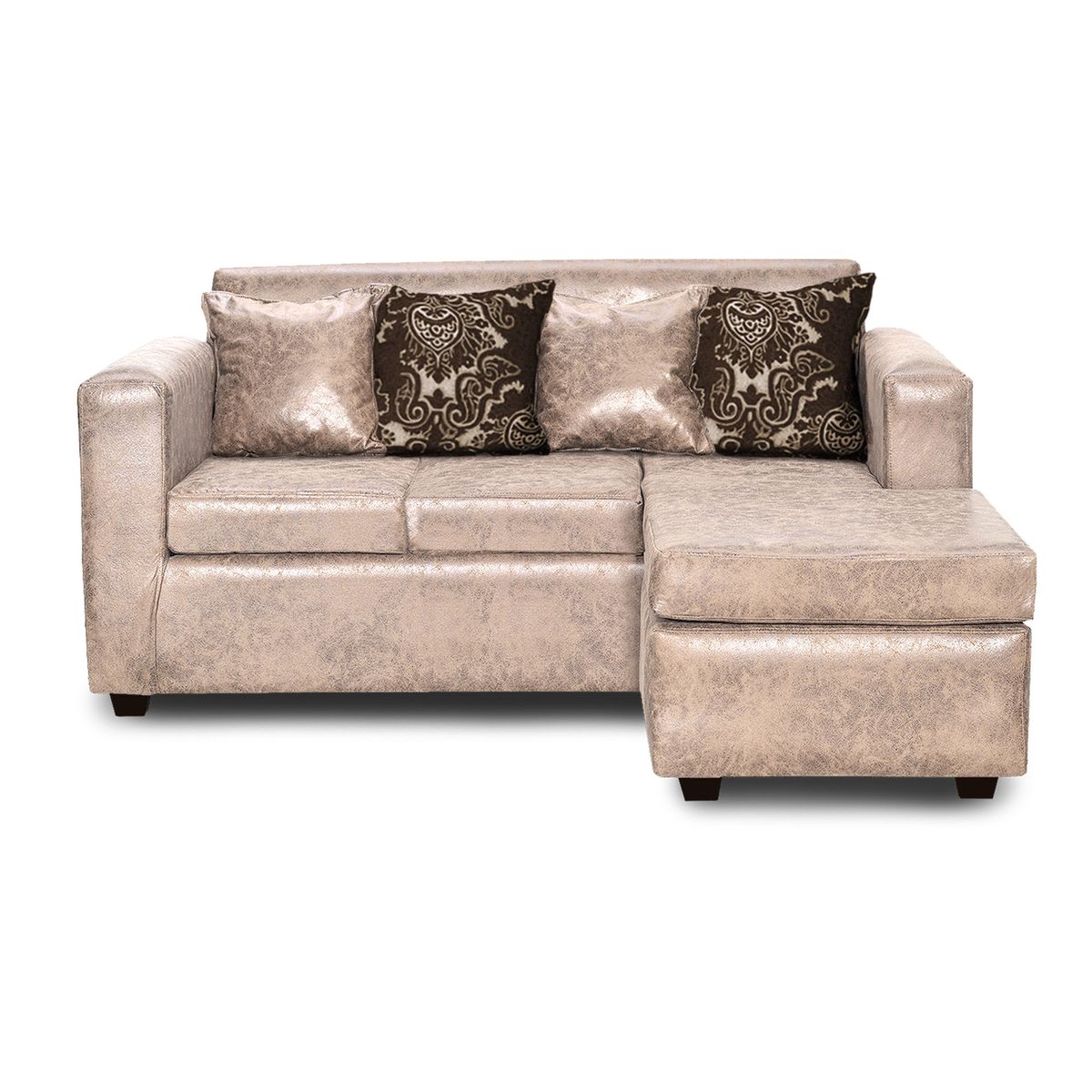 ADONIS LEUDH - Sofá Seccional Intercambiable Ezeiza Envejecido Beige