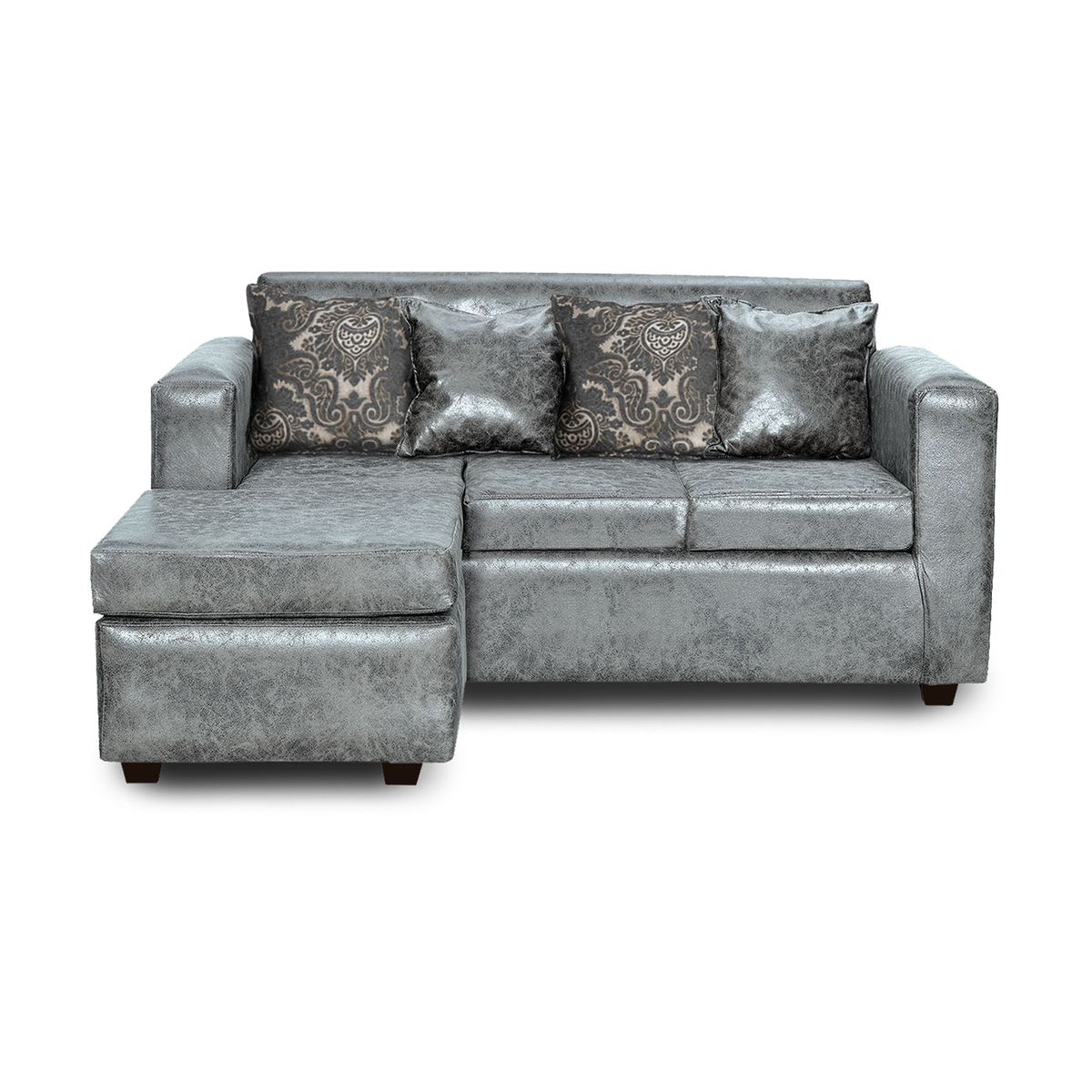 ADONIS LEUDH - Sofá Seccional Intercambiable Ezeiza Envejecido Gris