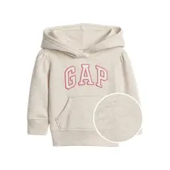 GAP - Polerón Logo Hoddie Bebé Niña Blanco