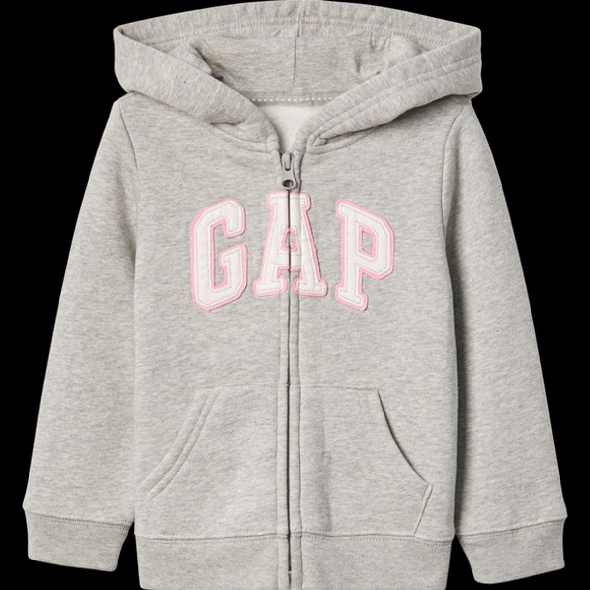 GAP - Polerón Logo Full Zipper Bebé Niña Gris