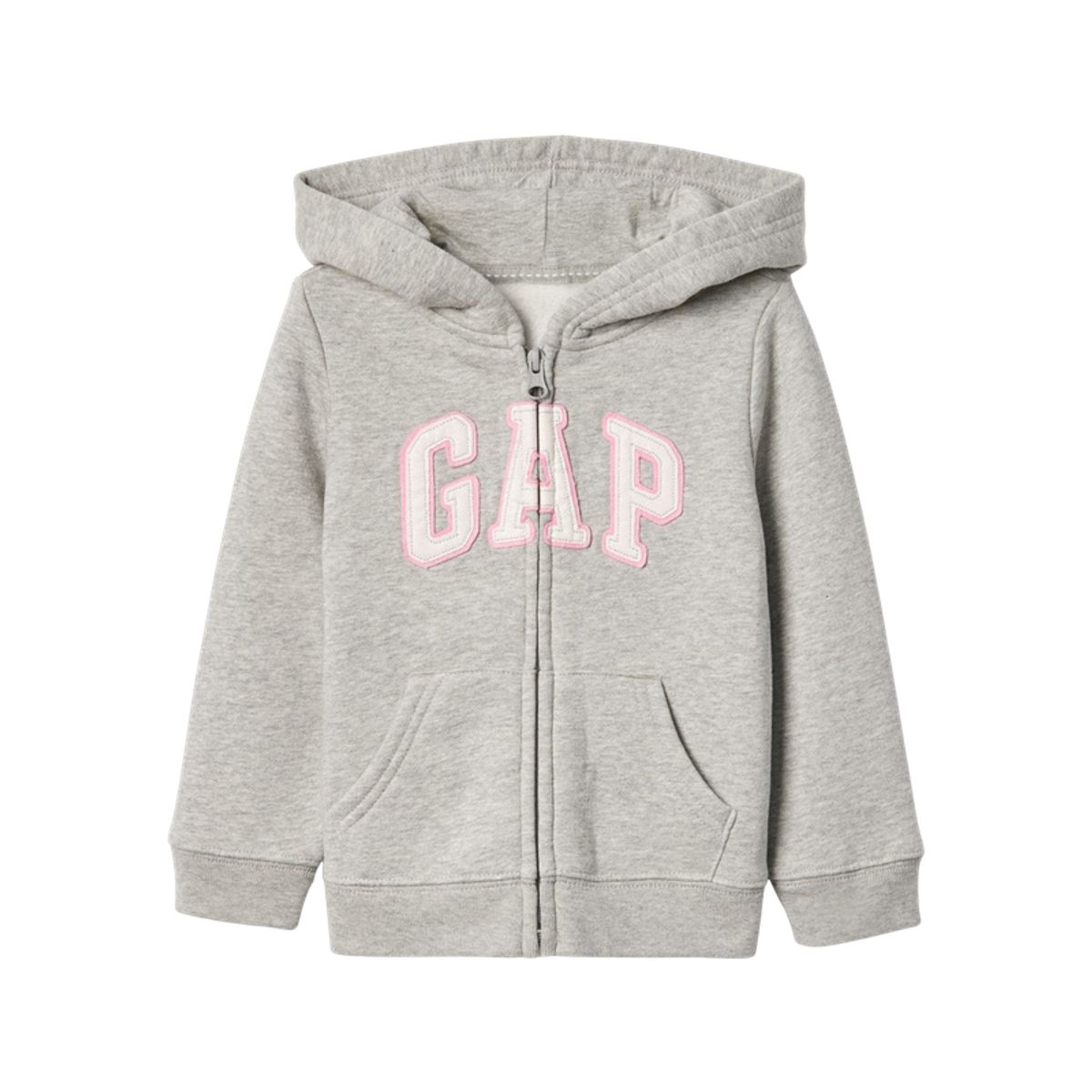 GAP - Polerón Logo Full Zipper Bebé Niña Gris