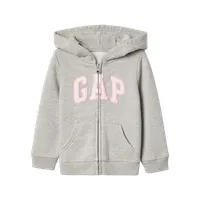 Polerón Logo Full Zipper Bebé Niña Gris