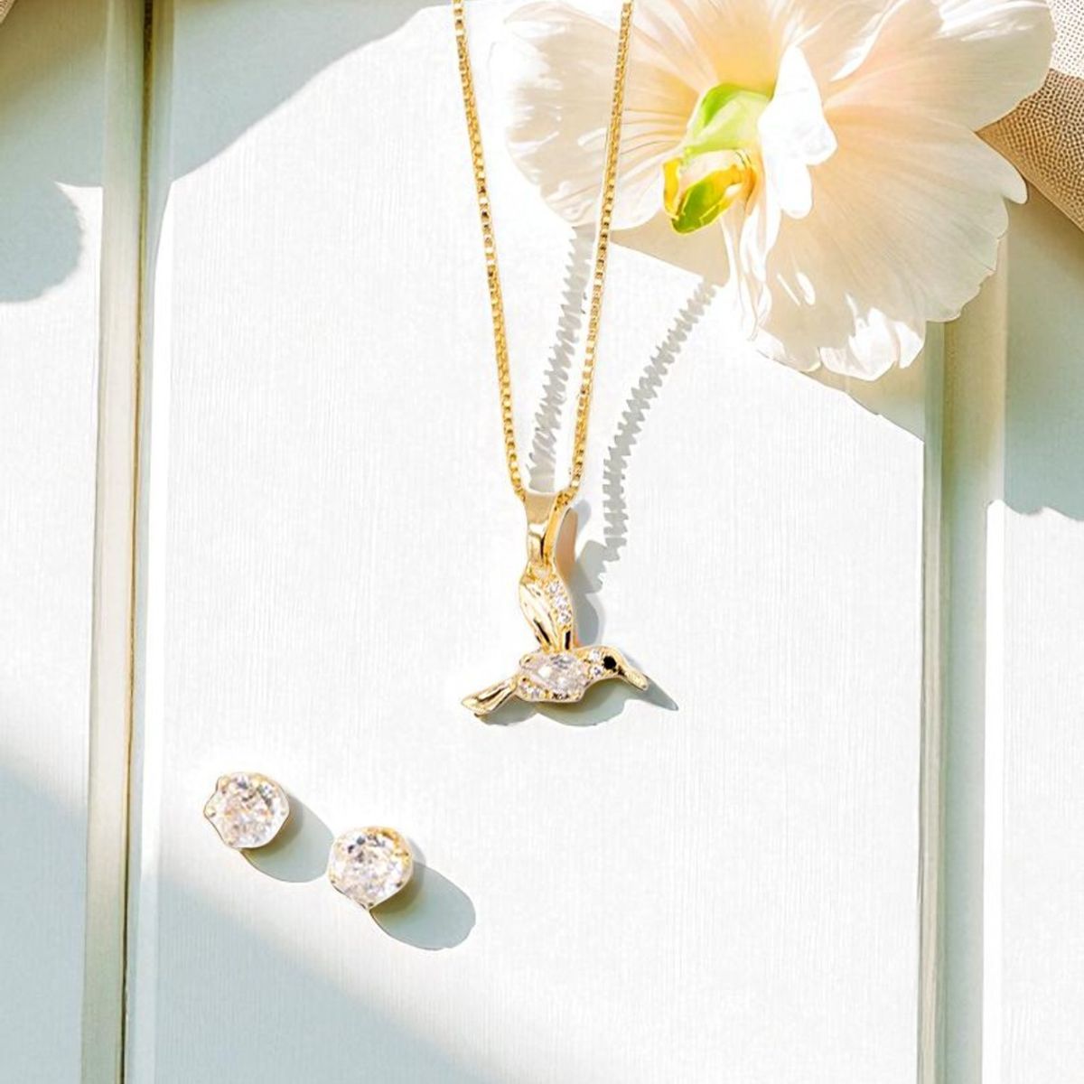 JOYAS MONTERO - Conjunto Eternidad Gold Baño Oro 24K Con Micro Circones