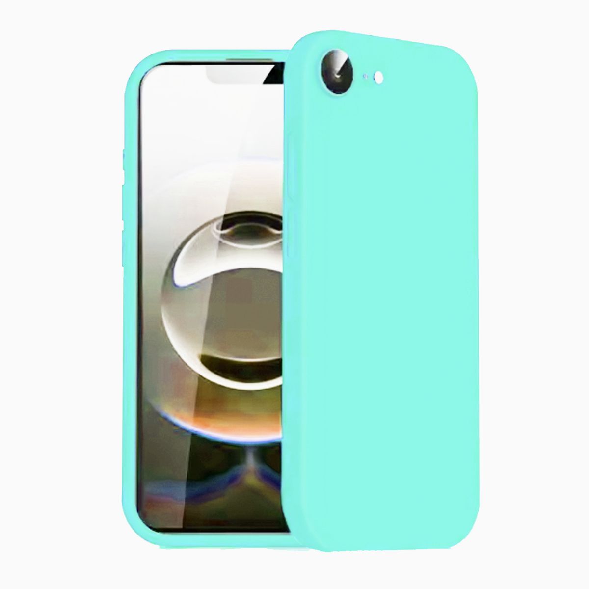 JOIGO - Carcasa Funda Lamina de Clear Para iPhone 16e Turquesa