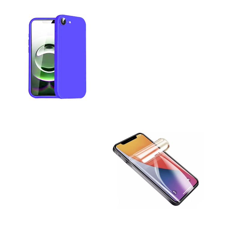 JOIGO - Carcasa Funda Lamina de Clear Para iPhone 16e Azul