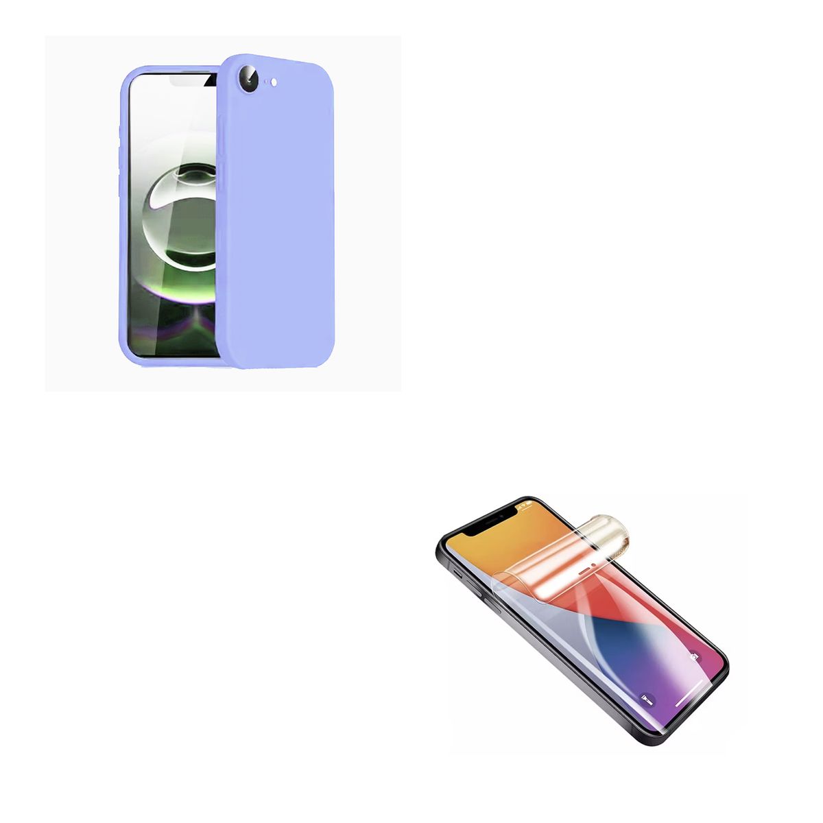 JOIGO - Carcasa Funda Lamina Clear iPhone 16e Lila