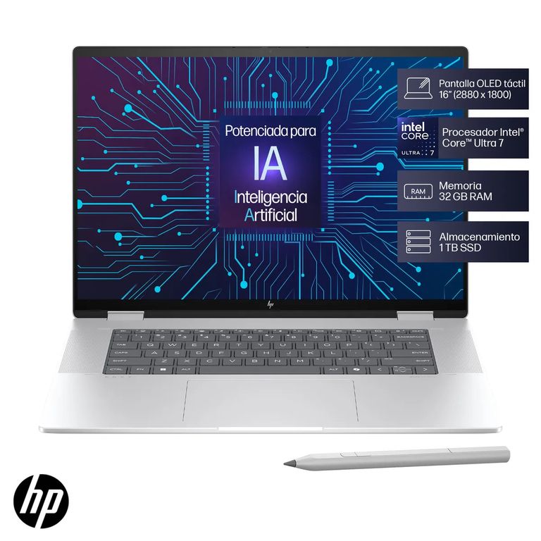 Notebook HP x360 16-ac0000la Intel Core Ultra 7 32GB RAM 1TB SSD