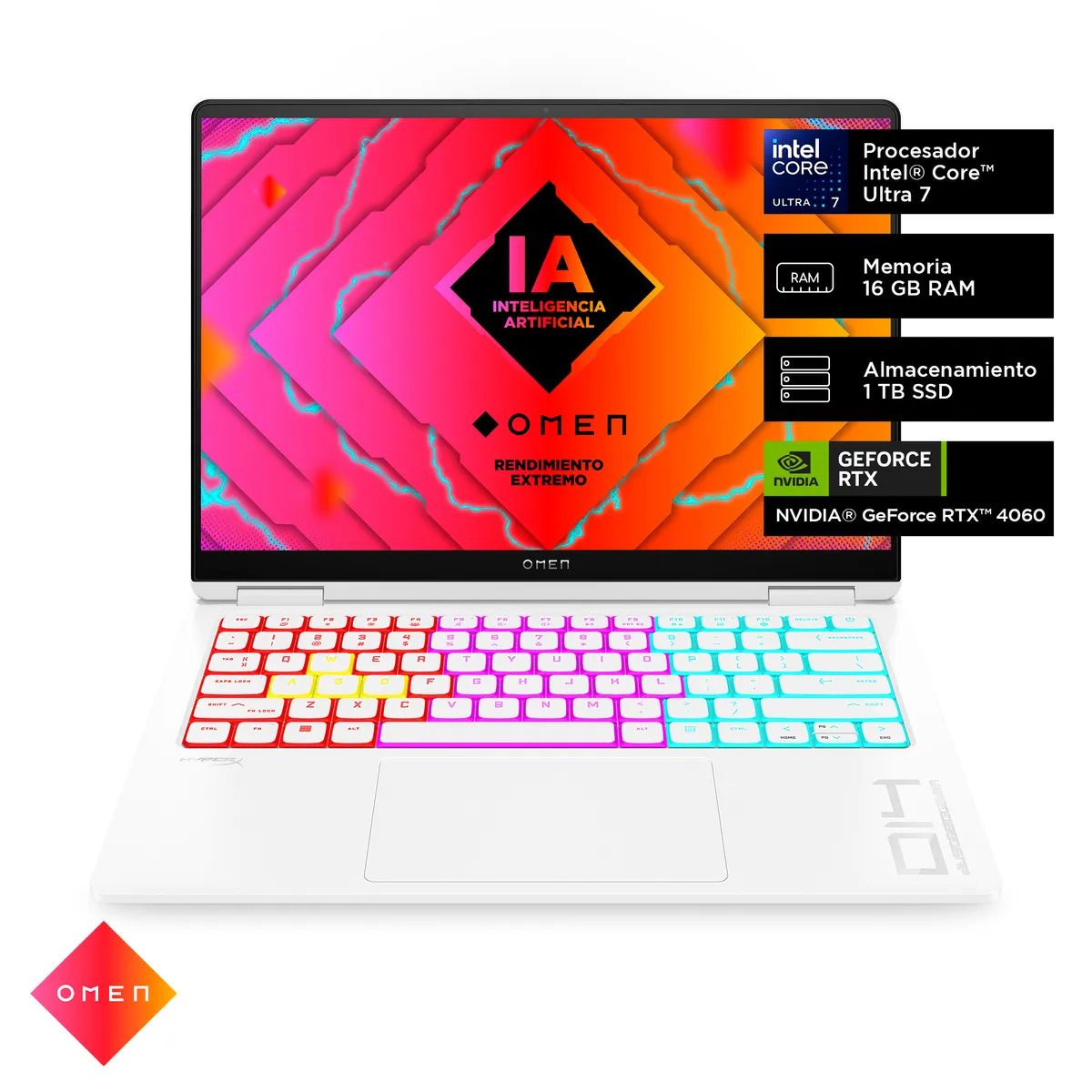 HP - Notebook HP OMEN 14-FB0000LA Intel Ultra 7 16GB 1TB RTX4060