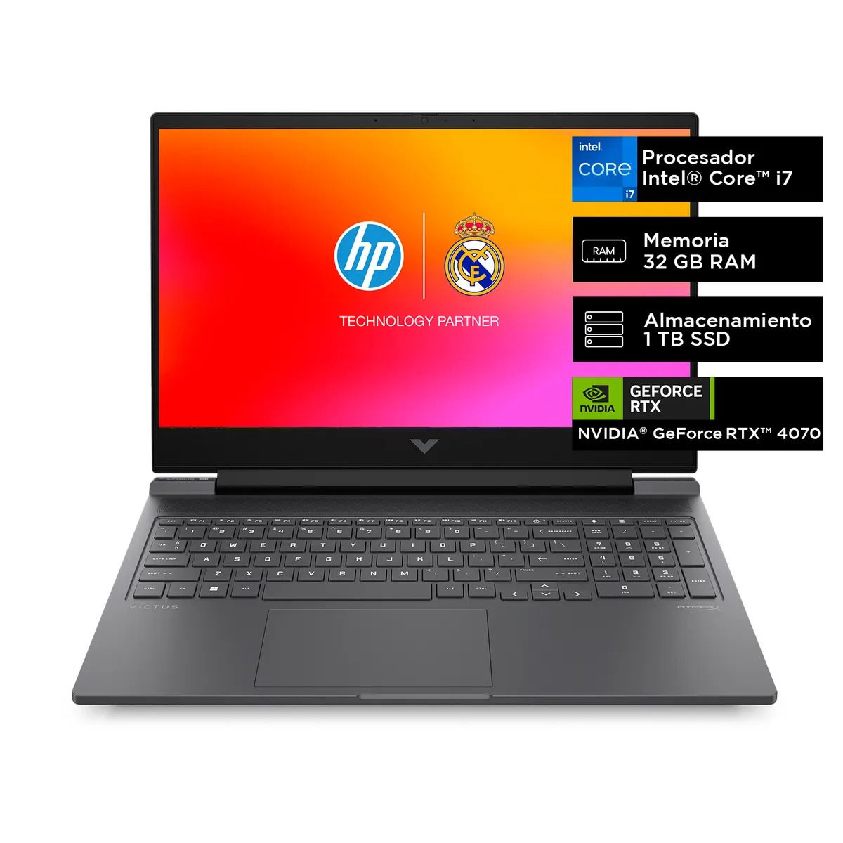 HP - Notebook HP Gamer 16-r1016la I7 32GB 1TB RTX4070 8GB