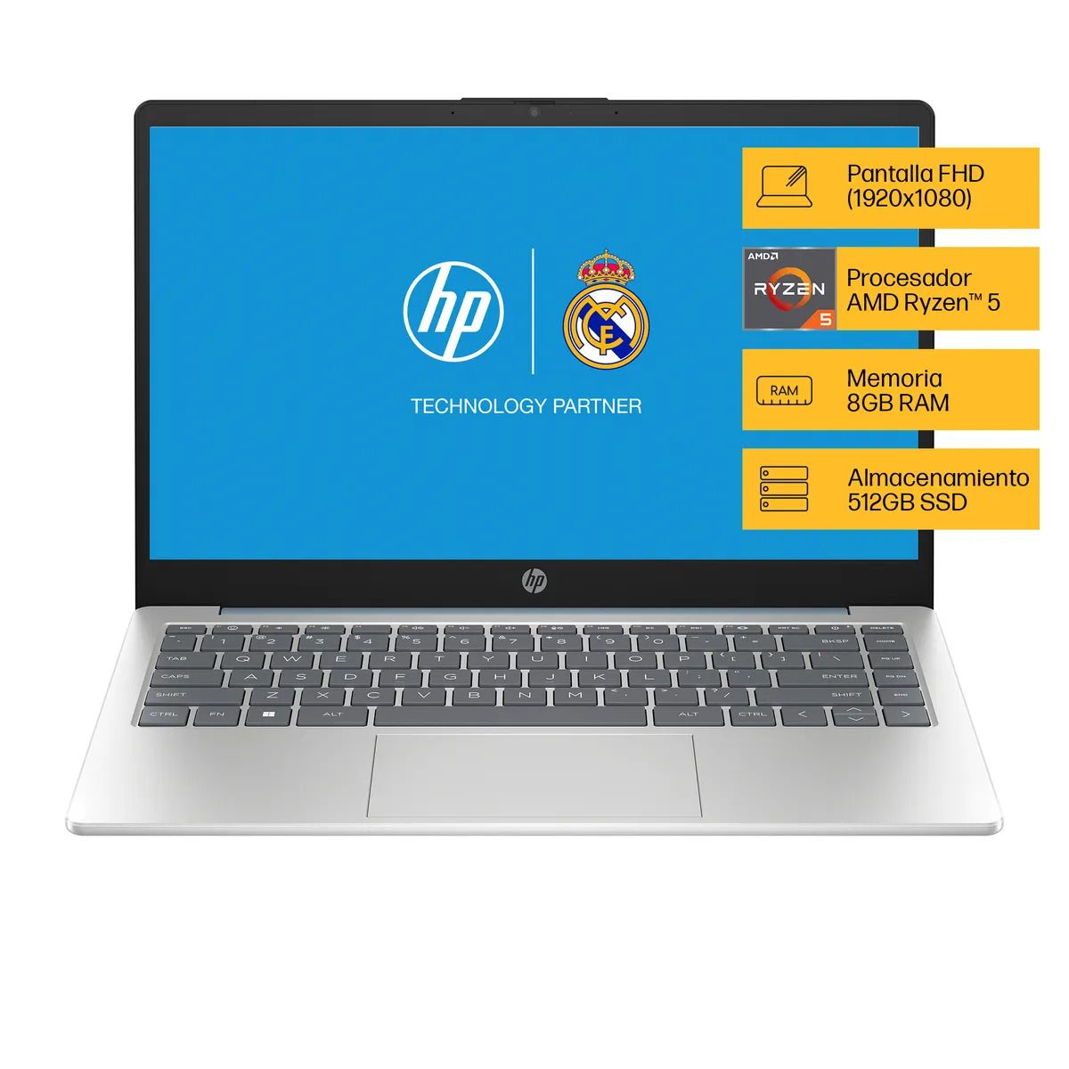 HP - Notebook HP 14-em0017la AMD Ryzen 5 8GB RAM 512GB SSD