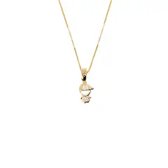 JOYAS MONTERO - Collar Ignacio Microcircon Baño de oro 24k