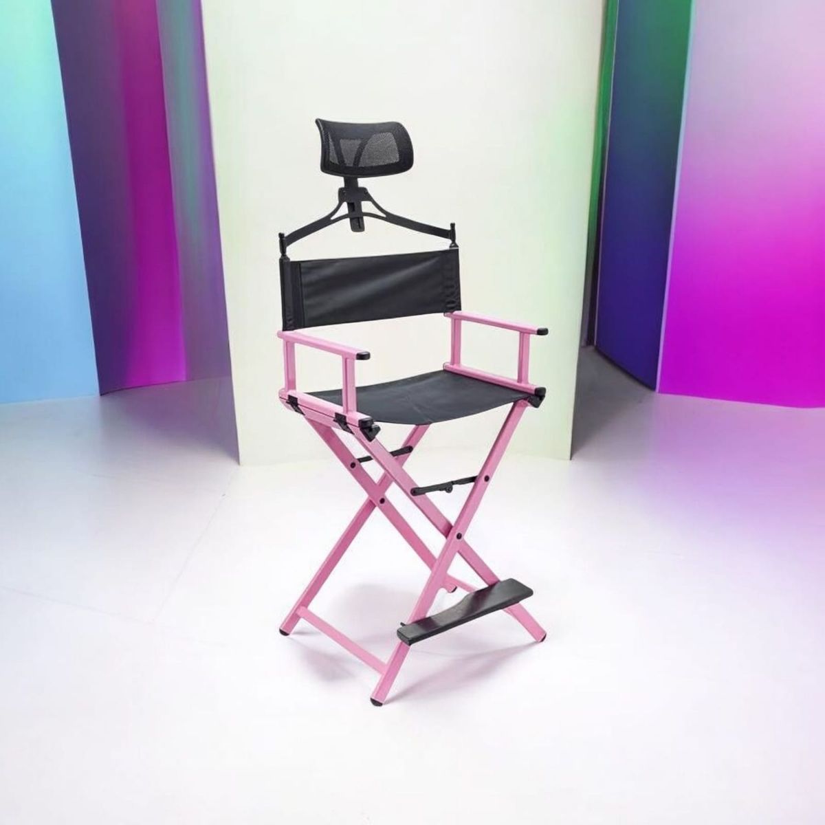 GENERICO - Silla de Maquillaje Profesional Plegable Color Rosa