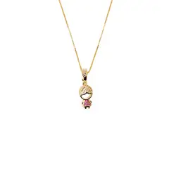 JOYAS MONTERO - Collar Ignacia Microcircon Baño de oro 24k