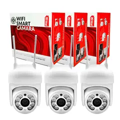 CURSOR - Pack X 3 Cámara Ip Okaeri Wifi Exterior Inalámbrica Hd