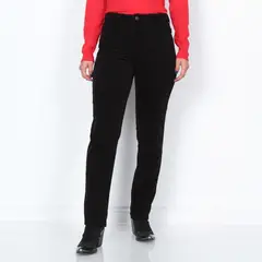WADOS - PANTALON COTELE RECTO PUSH IN PUSH UP PRETINA BASICA UN BOTON