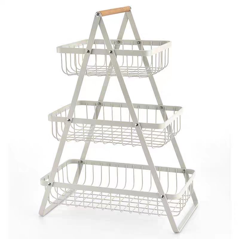 MOMO - Cesta Para Frutas Vegetales Organizador Multiusos 3 Niveles