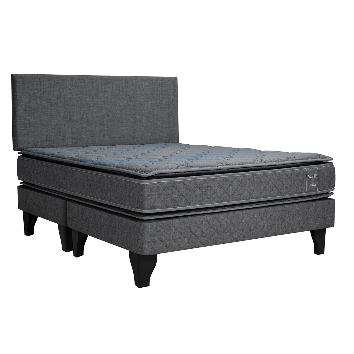 CELTA - Cama Europea Sevilla King + Respaldo