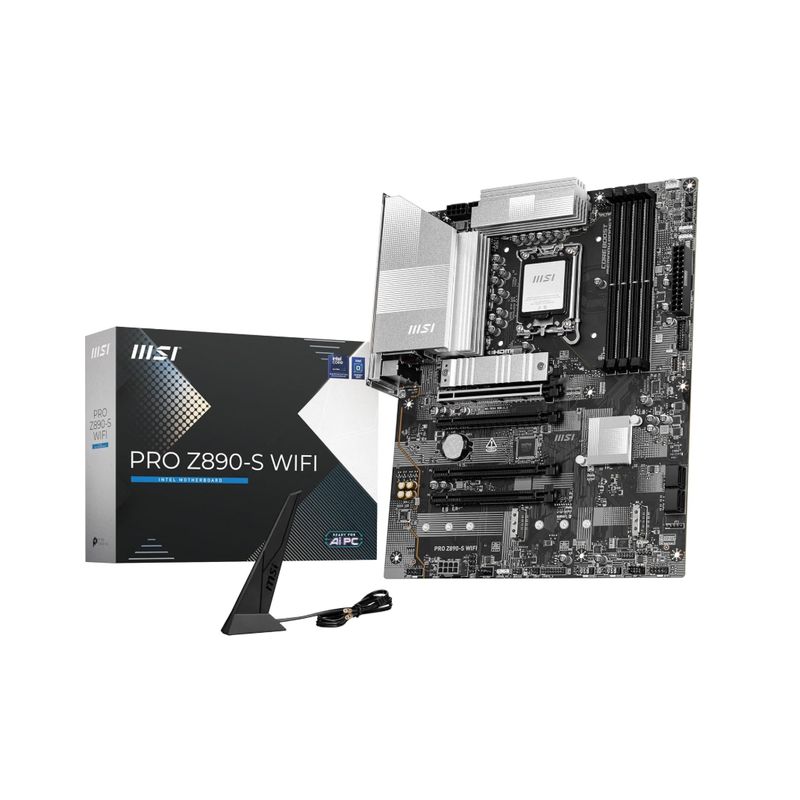 MSI - MB LGA s1851 Intel - MSI PRO Z890-S - 4x DDR5 - WIFI - ATX