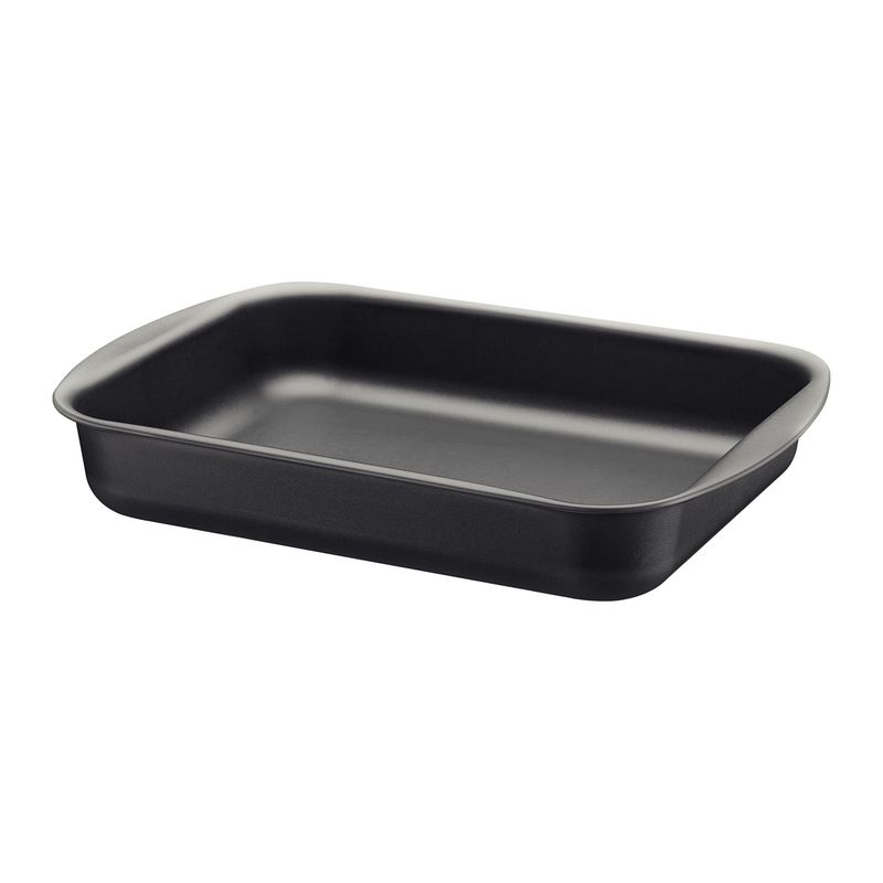 TRAMONTINA - Asadera rectangular honda Tramontina Brasil en aluminio con revestimiento interno y externo antiadherente Starflon Max grafito 34 cm 4,9 L