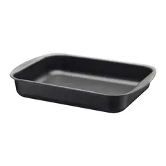 TRAMONTINA - Asadera rectangular honda Brasil en aluminio con revestimiento interno y externo antiadherente Starflon Max grafito 34 cm 4,9 L