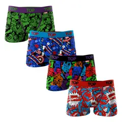 TOP - Bóxer Niño Algodón Marvel Pack 4 C15
