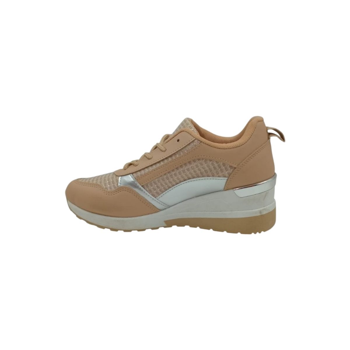 HERIEL - Zapatilla Beige Plataforma Mujer
