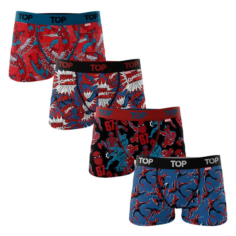 TOP - Bóxer Niño Algodón Marvel Pack 4 C16 Top