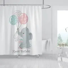 NO LOGO - Cortina Baño Ducha Tela Impermeable Varios Modelos