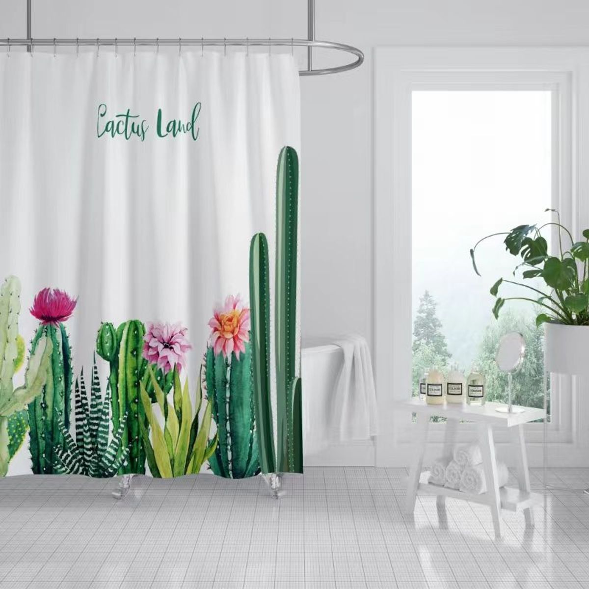 NO LOGO - Cortina Baño Ducha Tela Impermeable Varios Modelos