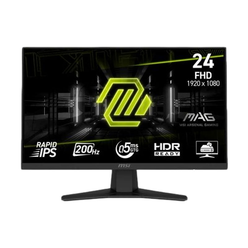 MSI - Monitor Gamer MSI MAG 244F 24 FHD IPS 200Hz 05ms HDR Adaptive Sync