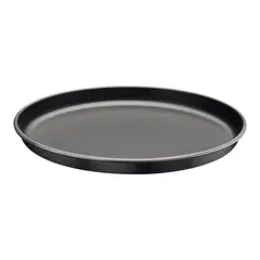 TRAMONTINA - Asadera para pizza Brasil en aluminio con revestimiento interno y externo antiadherente Starflon Max grafito 35 cm 2,5 L