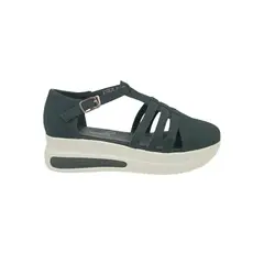HERIEL - Zapato Panchita Negro Plataforma