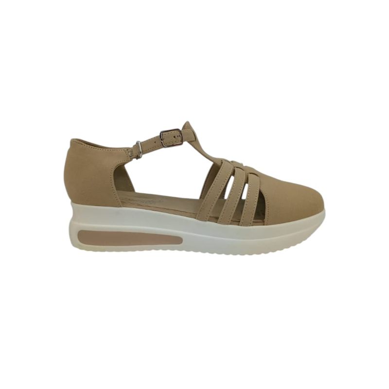HERIEL - Zapato Khaki Plataforma Mujer.