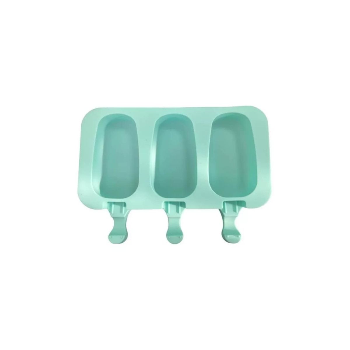 GENERICO - Moldes De Silicona Para 3 Helados Paletas Helado Color Verde