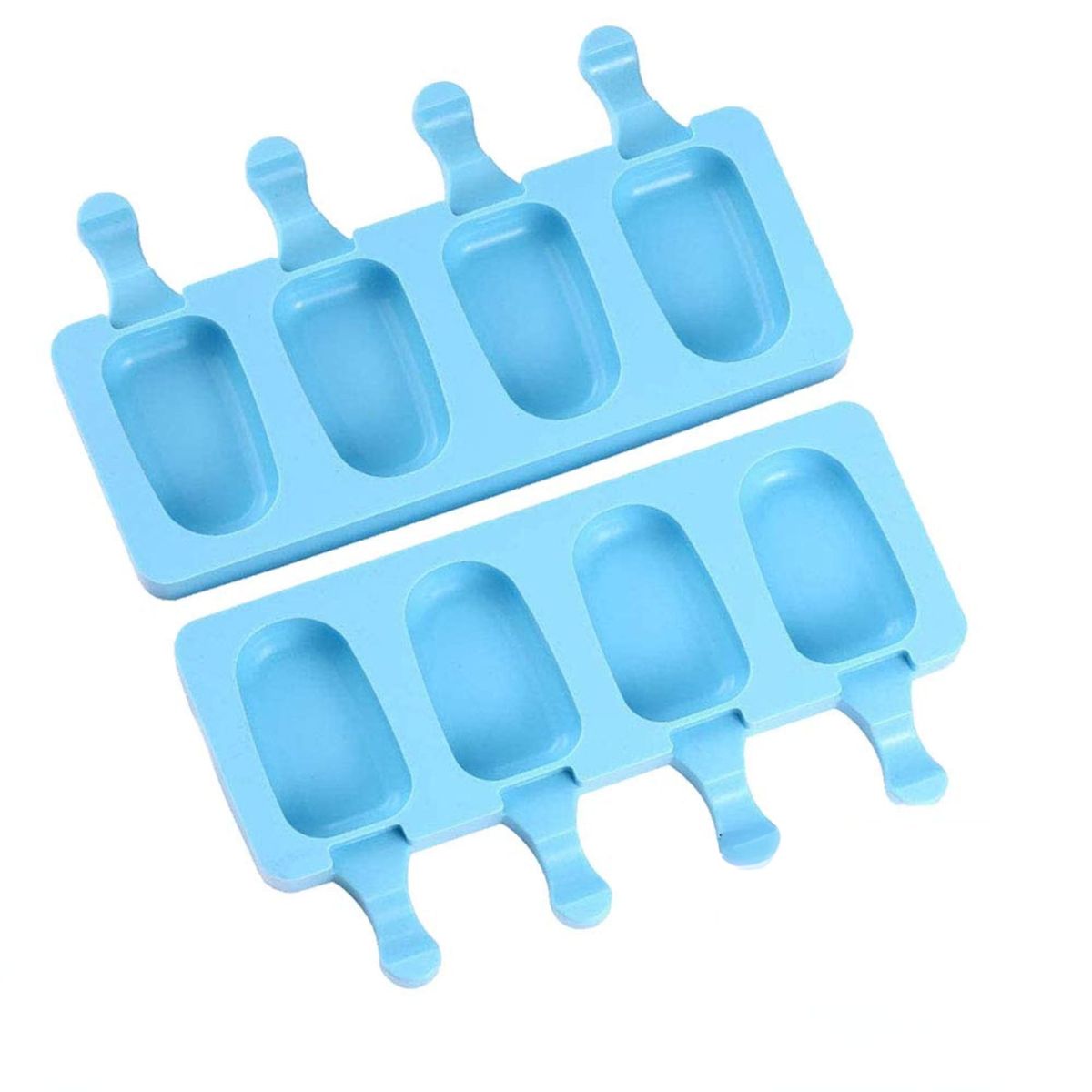 GENERICO - Moldes De Silicona Para Helados Molde Paletas Helado 4 Celeste.
