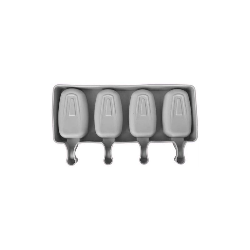 GENERICO - Moldes De Silicona Para Helados Molde Paletas Helado 4 Gris.