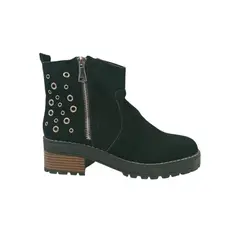 HERIEL - Botín Negro Tachas Mujer