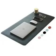 ATLAS - Alfombrilla Mousepad De Cuero Negro